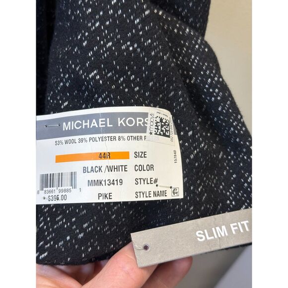 Michael Kors Pike Overcoat Men’s 44R Black Classic Fit Wool-Blend Long Coat NWT - Picture 7 of 11